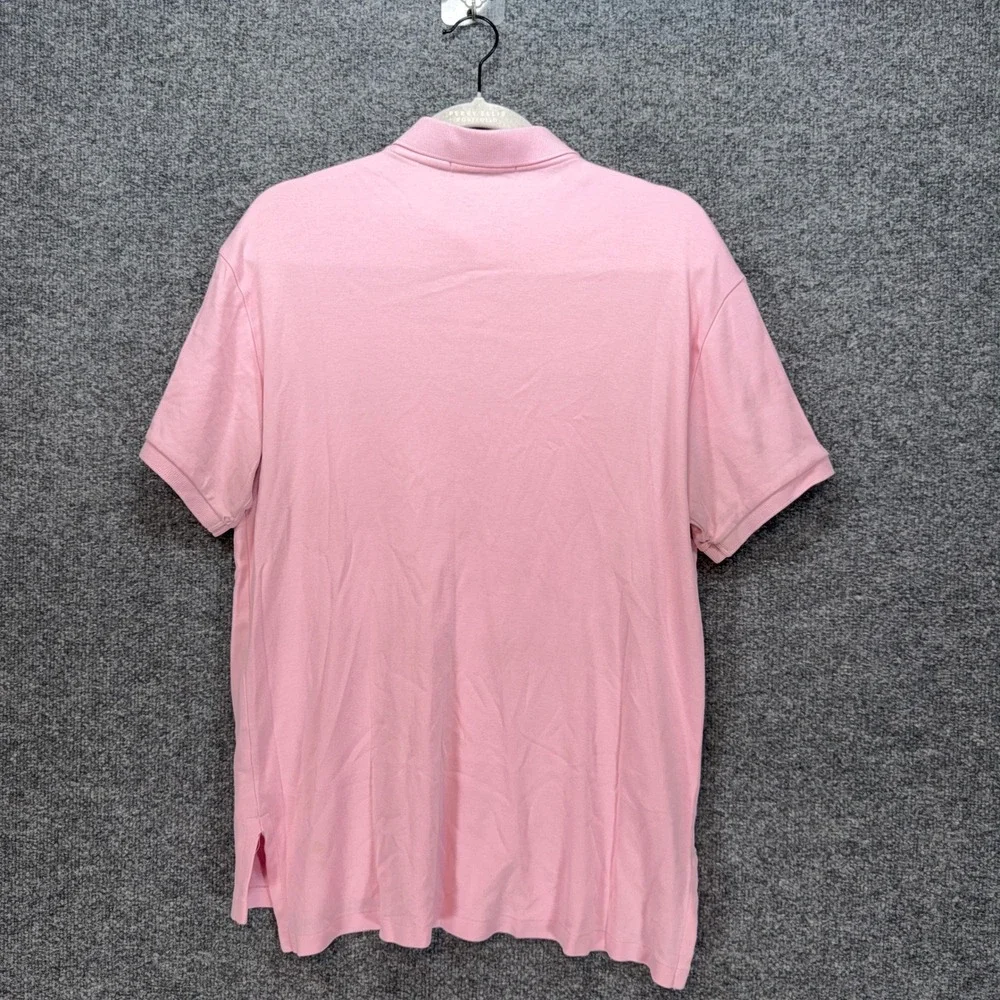 Polo Ralph Lauren Polo Shirt Mens Medium Pink Pony Custom Fit Classic Preppy